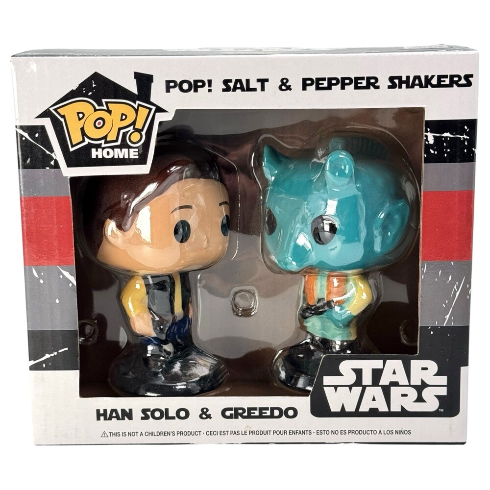 Star Wars Funko POP! Home Han Solo & Greedo Salt & Pepper Shaker Set NIB